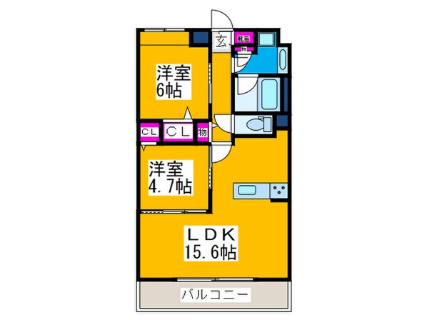 グレイスガーデン三国ヶ丘の物件間取画像